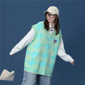 针织马甲百搭学院风JKDK校服班服制服情侣装//A338-1BX003P60,男装工装外套,电商D325