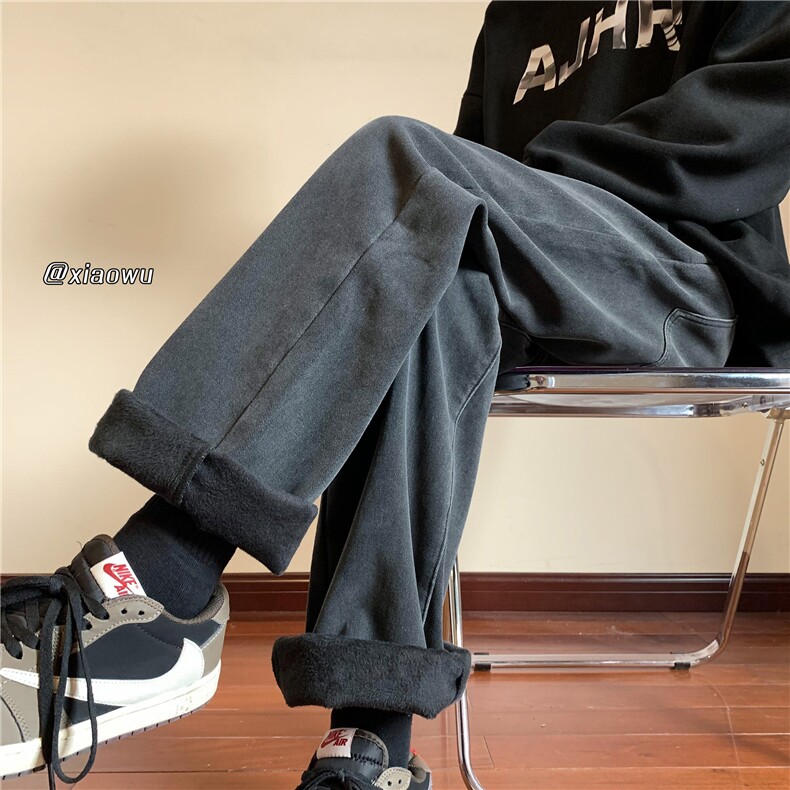加绒牛仔裤小直脚B342-K7012-P35 JR45 控59 系皮带图片