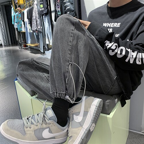 秋季港风大码时尚牛仔裤时尚百搭束脚裤 A125-2025-P50图片