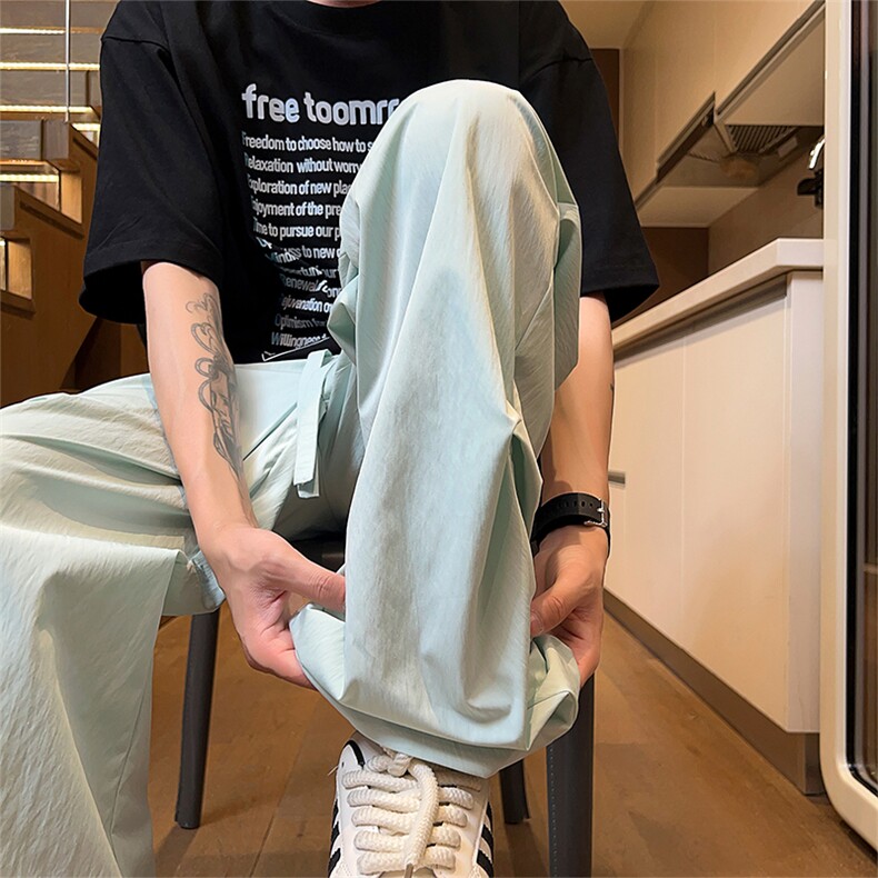 冰丝山本裤X2470-TP25控价38夏季薄款2024潮牌山本裤束脚伞兵裤,男装休闲裤,电商A102-1