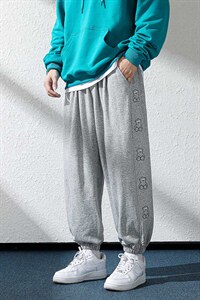 日系2024秋冬款个性卡通印花束脚运动休闲潮牌卫裤8803-P50控69，男装休闲裤，星座914-3