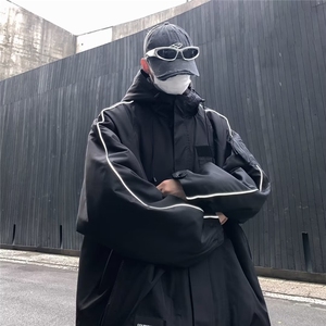 冲锋衣棉服外套男韩版潮流高街2024冬季新款ins宽松棉衣MF225-P96图片