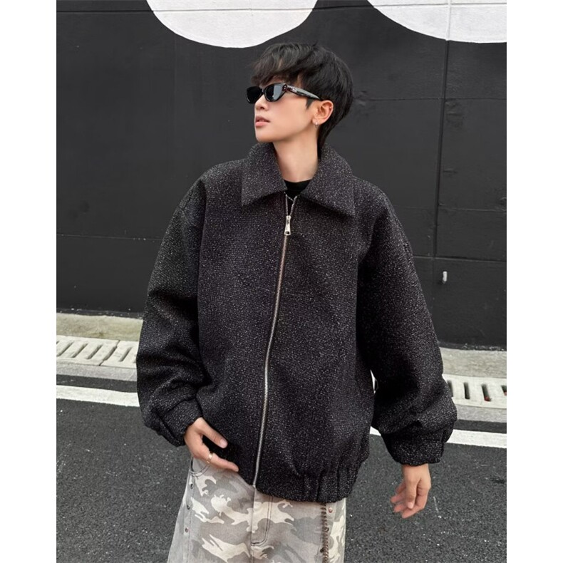 F594P100秋冬男装毛呢水墨画夹克外套休闲保暖男装,男装夹克,星座512-6