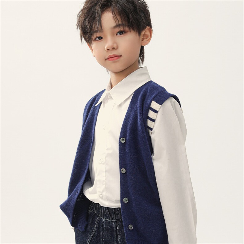 儿童羊毛衫女童装秋冬季男童毛衣单排扣马甲，女装马甲，蒙王妃