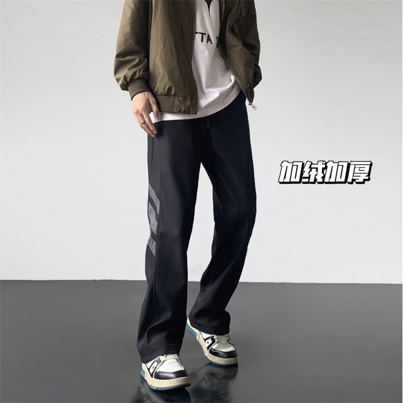 冬装加绒加厚登山冲锋裤男休闲裤加绒M-5XLP55常规P50控78,男装卫衣,电商D205