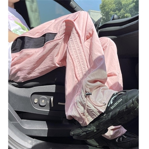 【现货】1侧拉链撞色伞兵裤 多巴胺休闲裤尼龙速干裤K754-P65控89图片
