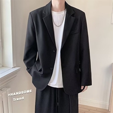 cleanfit垫肩外套男高级感春季休闲西装男潮牌痞帅英伦雅痞风西服，男装西服套装，星座813-2