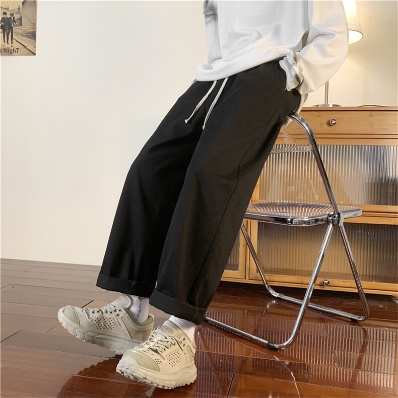 纯色直筒工装裤潮牌宽松百搭休闲裤A338-1K600P40控58,男装工装外套,电商D325