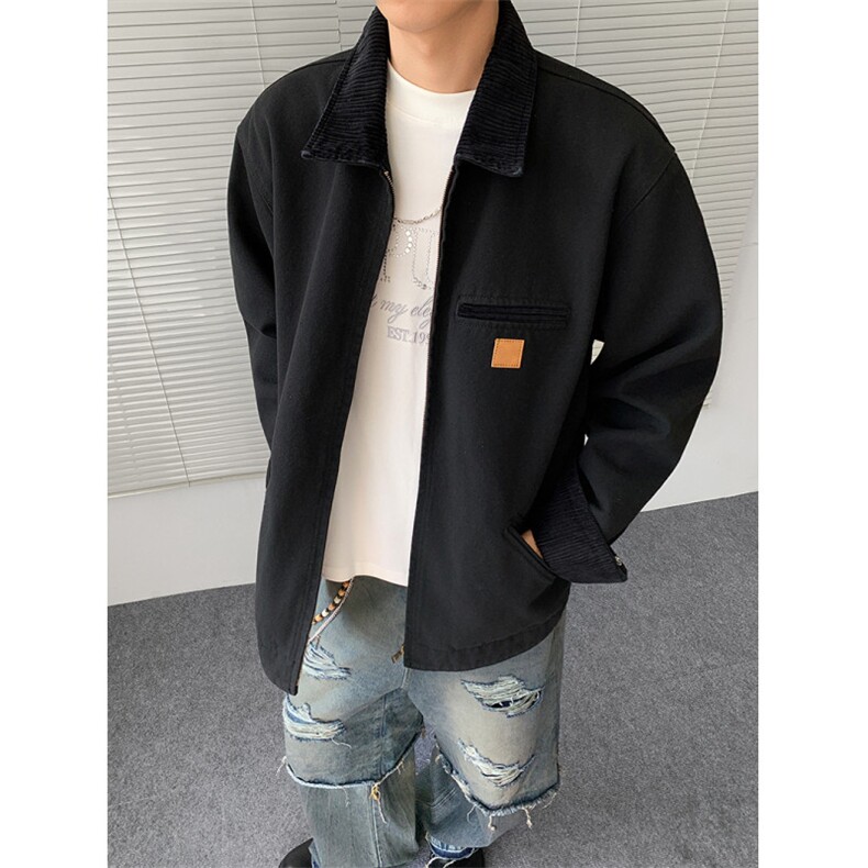 现货得物二开美式复古飞行员夹克男款情侣装工装外套JK1293-P105,男装夹克,星座1103-3