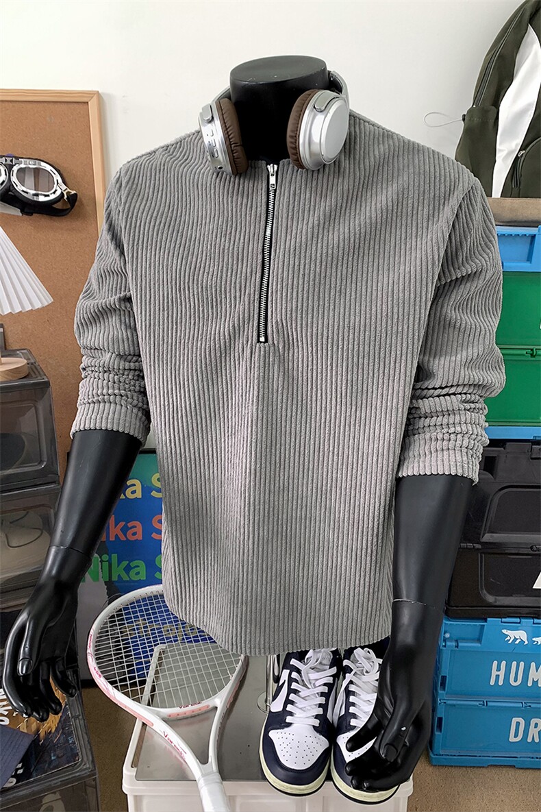 亨利领肌理感长袖t恤男xh99-特P35,男装T恤,电商B367