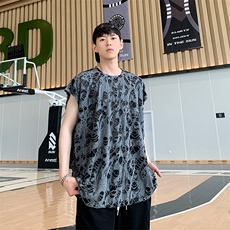 8XL-M重磅！特大码短袖T恤背心男宽松休闲百搭篮球服DX318P28，男装T恤，电商D206-1