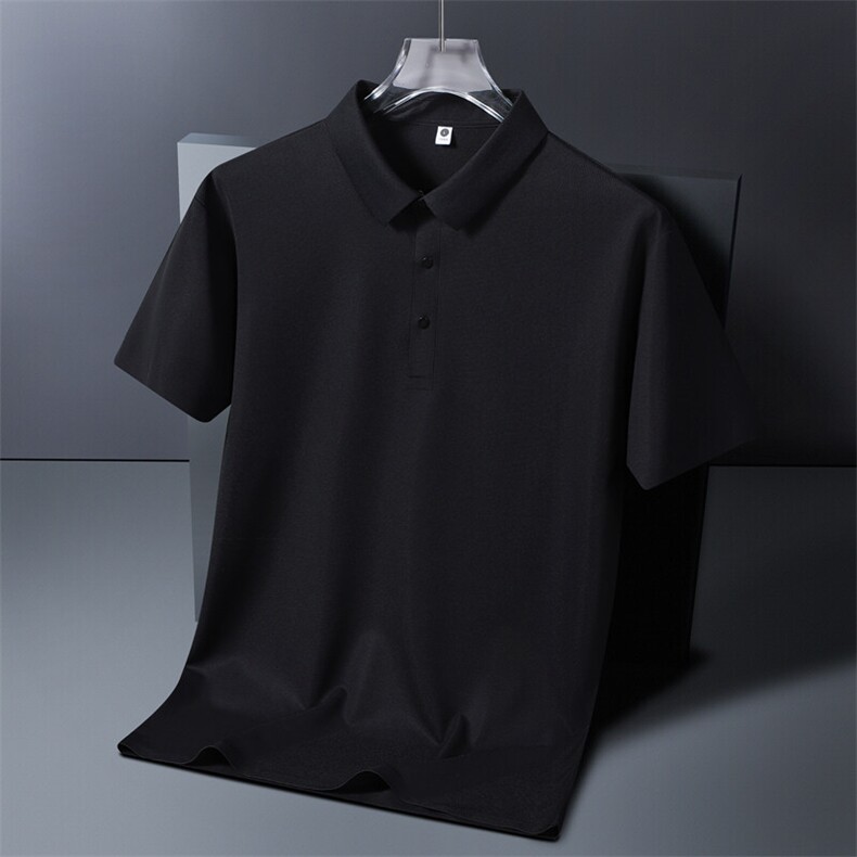 短袖t恤男中年商务休闲大码夏季薄款冰丝polo衫PL12356-P32,男装Polo衫,星座610（原A335）
