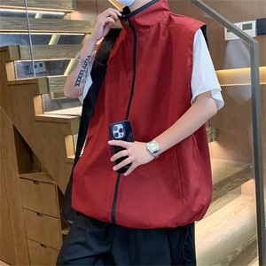 MJ156/P55满天星马甲两面穿休闲男宽松情侣百搭两面服背心外套图片