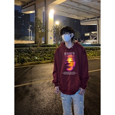克苏鲁科技印花LOGO男女情侣潮牌连帽卫衣，男装卫衣，星座310A-4