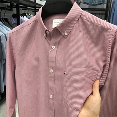 FN823626钱塘2020-1夏季新款男士条纹长袖衬衣纯棉休闲衬衫P71，男装衬衫，钱塘207-1
