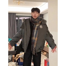 203-6F52509P99毛领连帽棉服男女加厚派克外套，男装棉衣，星座203-6(原电商259)