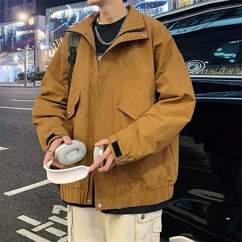 现货美式潮牌棒球服外套男2026新款春秋冲锋衣青少年学生防水,男装夹克,星座218-1（原230）