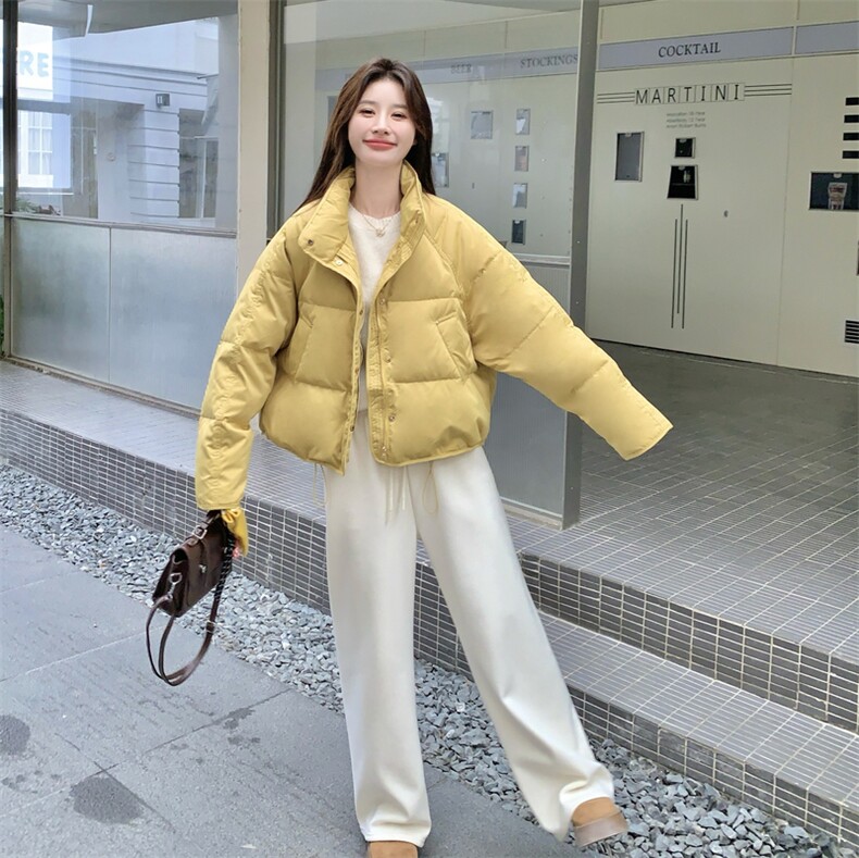 新款主推绸缎面料50绒羽绒服2665-P235-K358,女装短外套,2C129