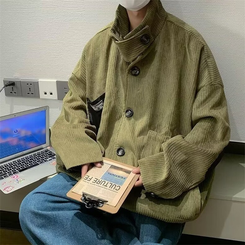 秋季青春流行男夹克文艺潮灯芯绒外套Y8803P65,男装夹克,星座1116-2