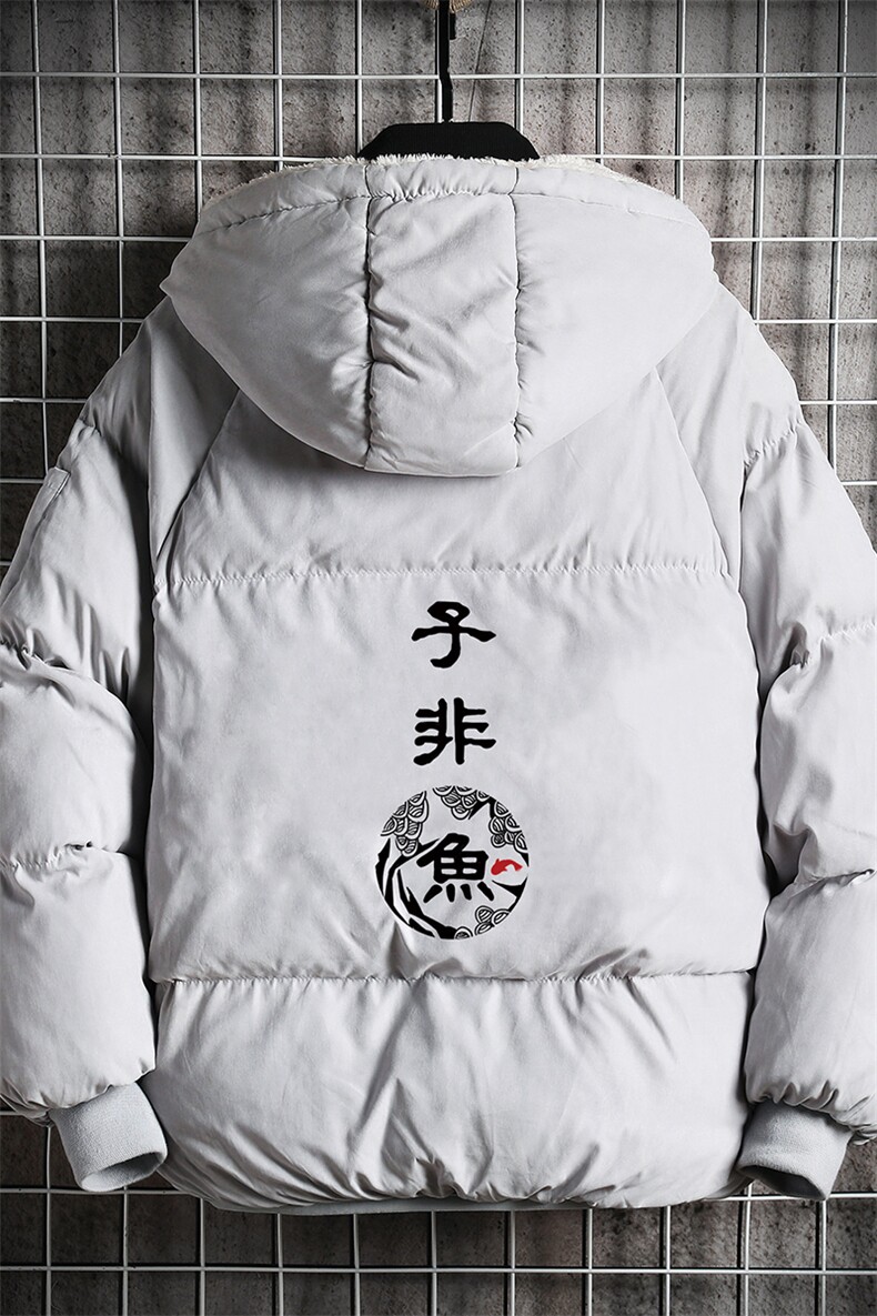 MY16070-P100加厚加绒连帽衣男大码服男面包服男网格挂拍,男装棉衣,电商A040A