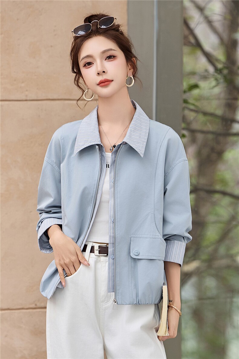 梦依缘2026春新款潮流百搭休闲外套,女装短外套,梦依缘