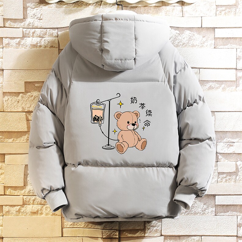 MY16194-P100加厚加绒连帽棉衣男大码棉服男面包服男砖墙挂拍,男装棉衣,电商A040A