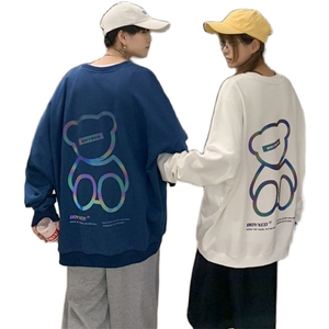 秋季男士情侣外套卫衣上衣宽松长袖潮流夜光9710/图片