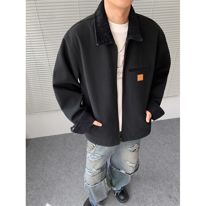 现货得物二开美式复古飞行员夹克男款情侣装工装外套JK1293-P105,男装夹克,星座1103-3