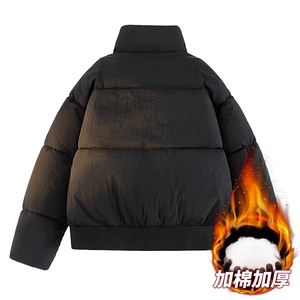 白底男女冬季加绒加厚立领防水保暖棉服大衣A406 MY8817 P85图片