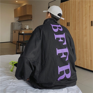 2021新款立领卫衣男韩版街头秋外套半拉链嘻哈上衣夹克 W1179-P60图片