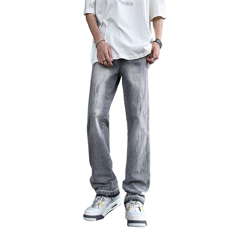 美式高街潮流水洗直筒牛仔裤宽松休闲裤A161-S2308-P57,男装牛仔裤,电商A161