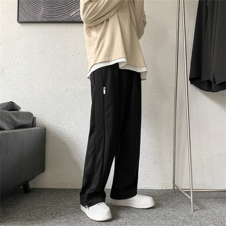 男青春流行直筒运动裤潮华夫格休闲长裤K29P33，男装休闲裤，星座1116-2