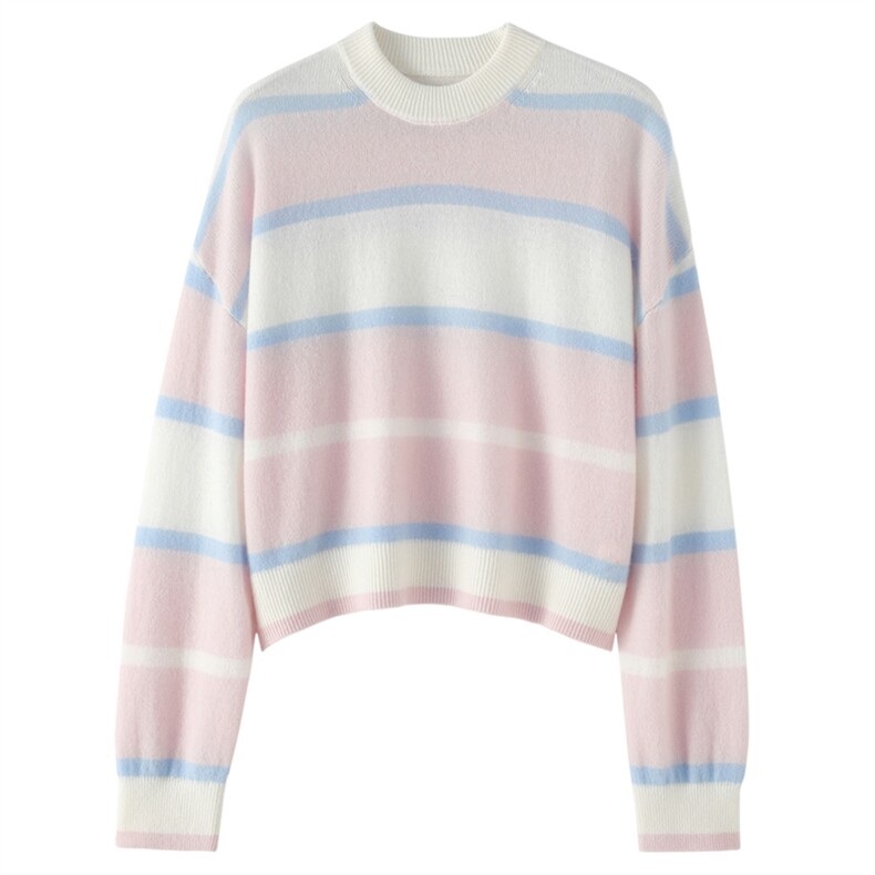 2025年秋季时尚百搭通勤简约休闲单股女士羊绒衫，女装羊绒衫，东业羊绒