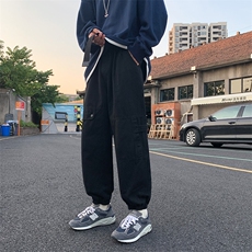 K3179-P55春装潮牌美式工装裤子男女宽松阔腿裤情侣束脚休闲裤子，男装工装外套，电商A009A（原A058A）