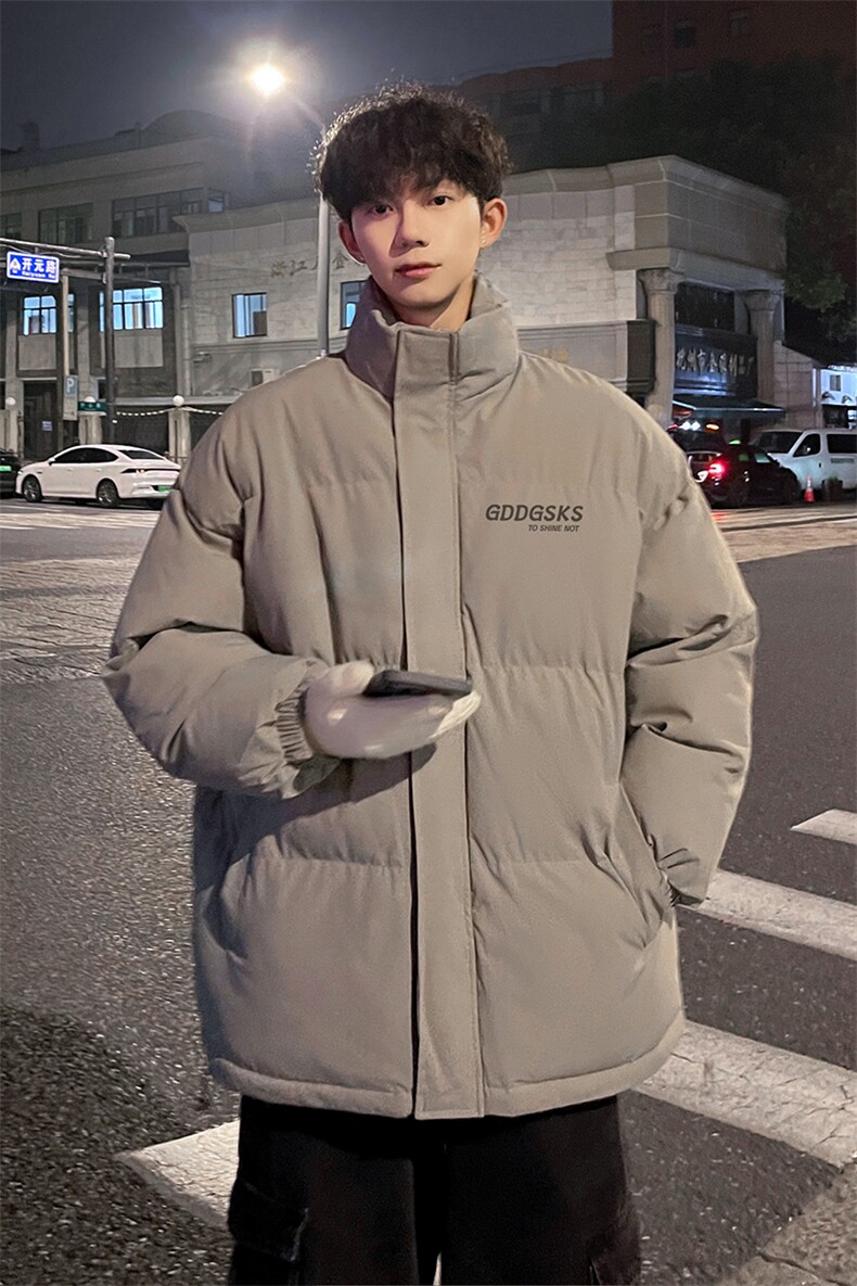 外景冬季加厚面包服男女潮慵懒风宽松保暖棉衣立领外套MF9369/P90,男装棉衣,电商B316