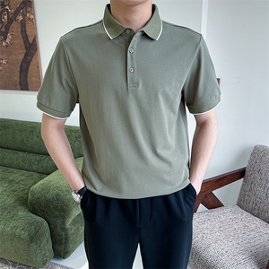 常年做经典款夏季翻领短袖polo衫薄款体恤 9203-P40图片