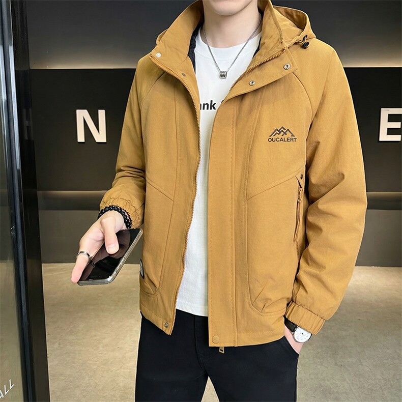 连帽长袖美式常规简约工艺夹克休闲外套百搭夹克S8612-P83,男装夹克,星座310B-3