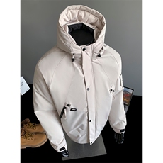 冬季冲锋衣棉服男士棉袄连帽工装棉衣加棉加厚潮A266-MY8014-P75，男装夹克，电商A266