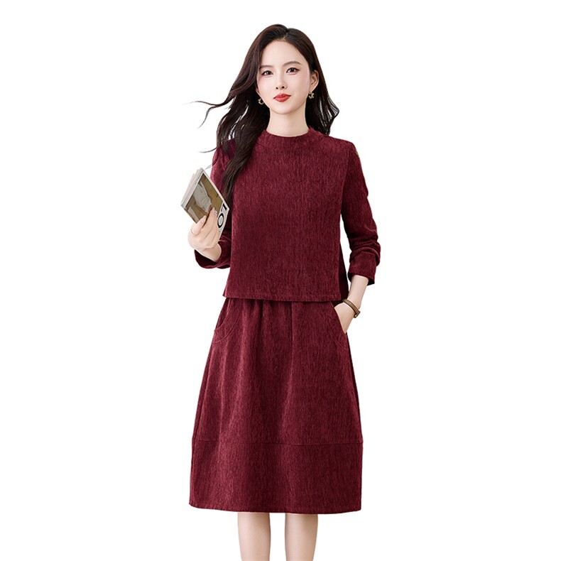 今年流行休闲套装女2025春新款韩版洋气妈妈装休闲显瘦半身裙套装,女装套装/套裙,姿衣坊