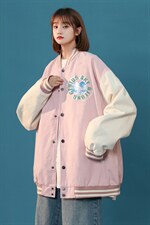中性风 春秋季情侣棒球服男女休闲夹克女时尚外套男BQF296-P50图片