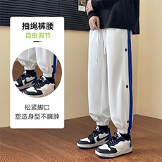 秋季新款港风红地板运动风男卫裤CK2305-P55控88，男装休闲裤，星座717