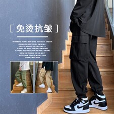 2021百搭休闲工装大口袋九分裤1289-特批：40，男装休闲裤，星座718-1