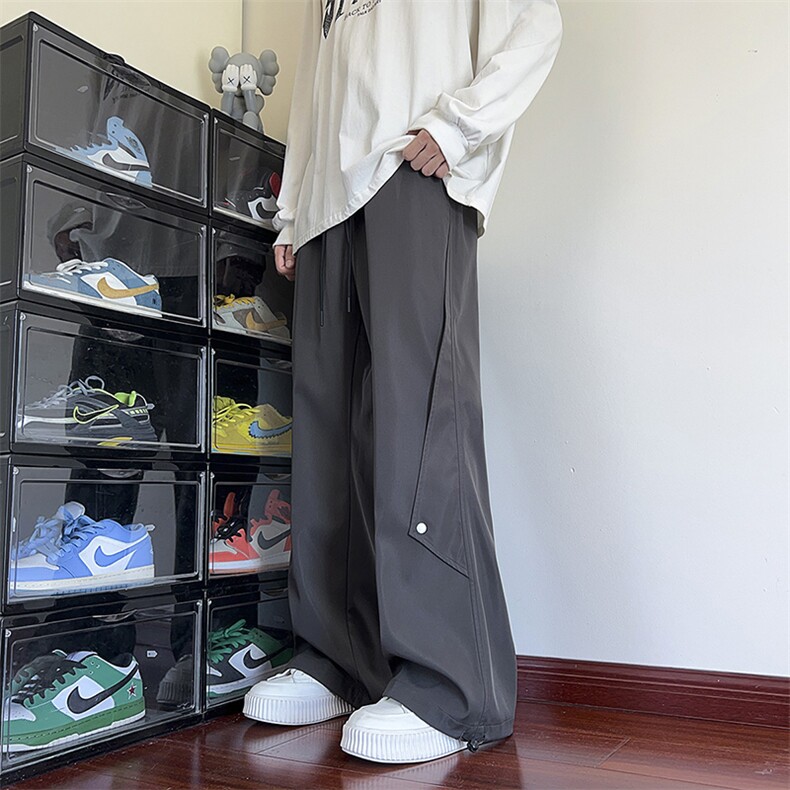 ！815A-MK98572-P35特潮牌排扣潮流休闲裤直筒运动裤男,女装休闲裤,星座815A
