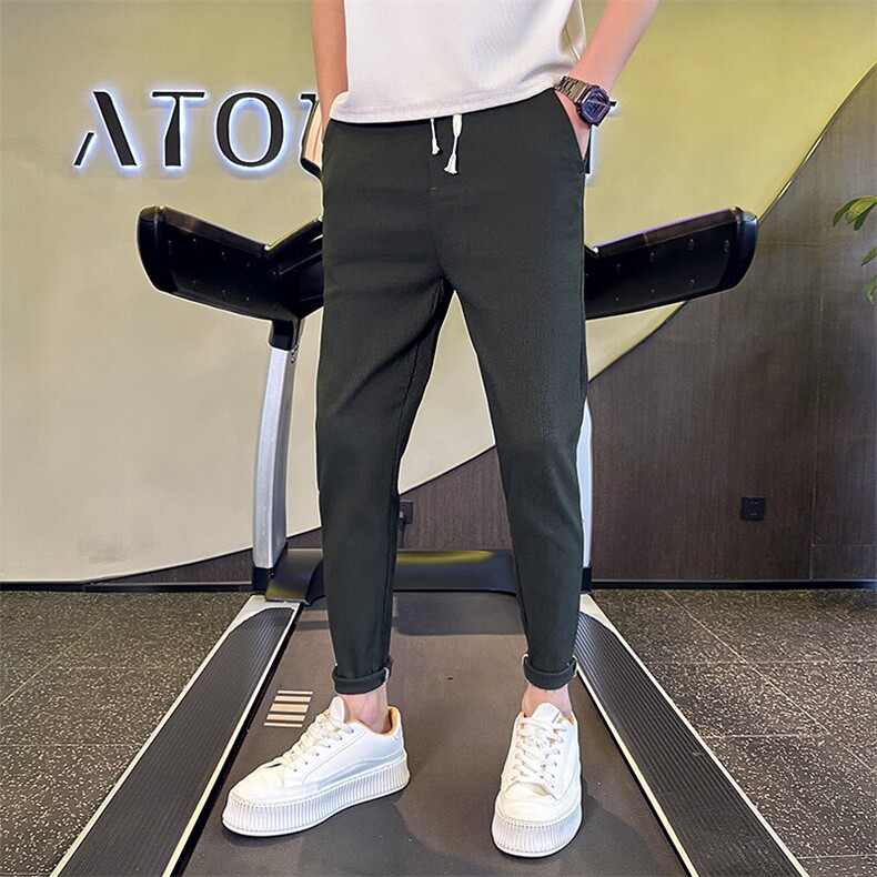 社会小伙2025春季新休闲裤男士修身小脚长裤男生裤子潮901K314p48,男装休闲裤,星座901