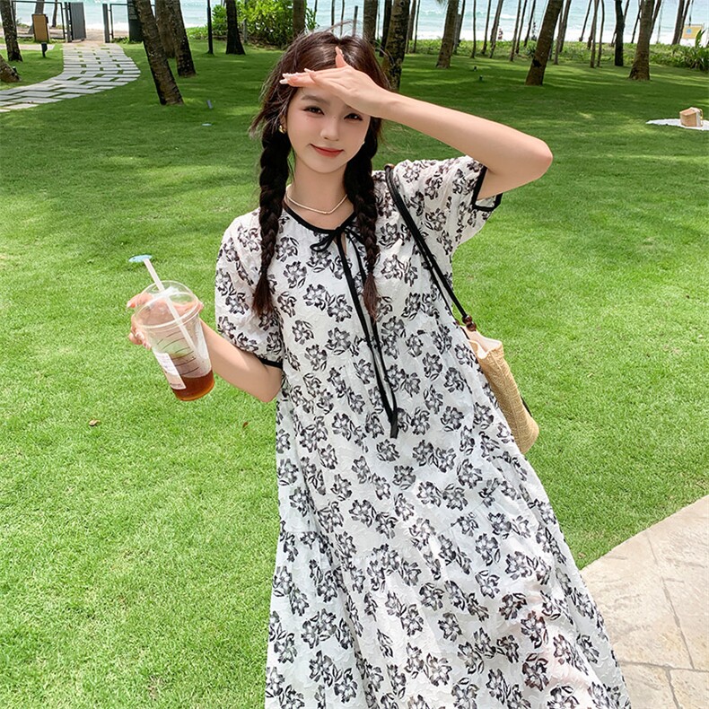 新款，碎花连衣裙B081-4718-P125-K188,女装连衣裙,浙宝276（原081）