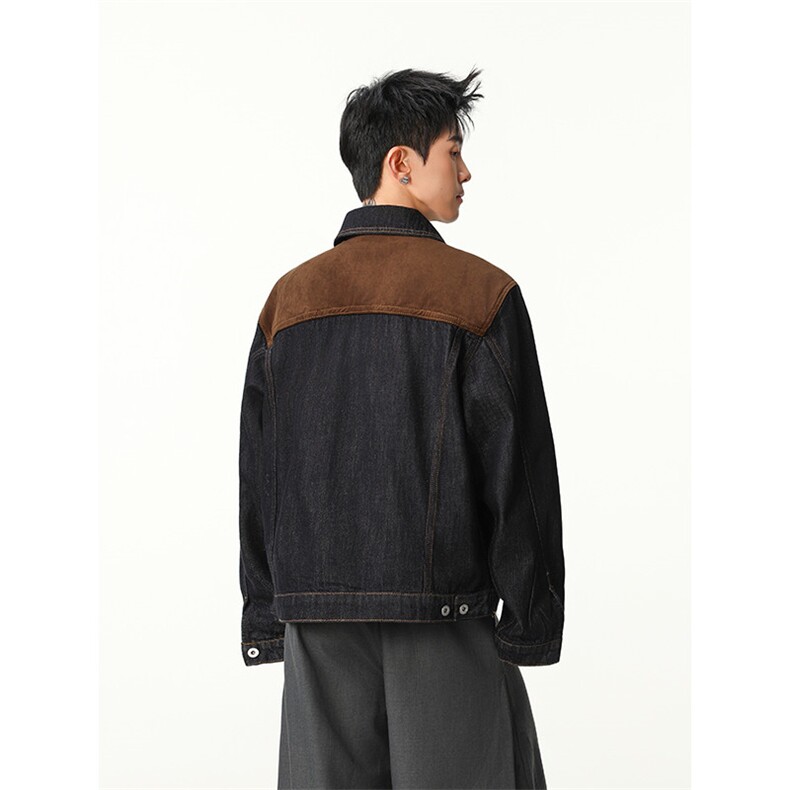水洗牛仔外套男款春季美式痞帅上衣服宽松休闲工装夹克JK1316-P78,男装工装外套,星座1103-3
