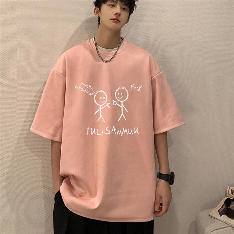 麂皮绒短袖t恤男大码半袖男JD82302-P25,男装T恤,电商A040