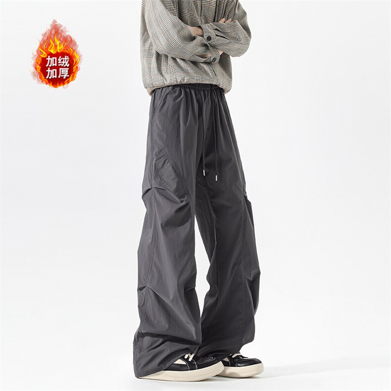 高品质加绒加厚休闲裤褶皱宽松户外休闲裤男5D2117-TP30不,男装休闲裤,电商A102