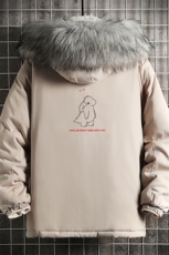 MM48140-P130冬季大毛领棉衣男士大码加厚棉袄男棉服网格，男装棉衣，电商A040A
