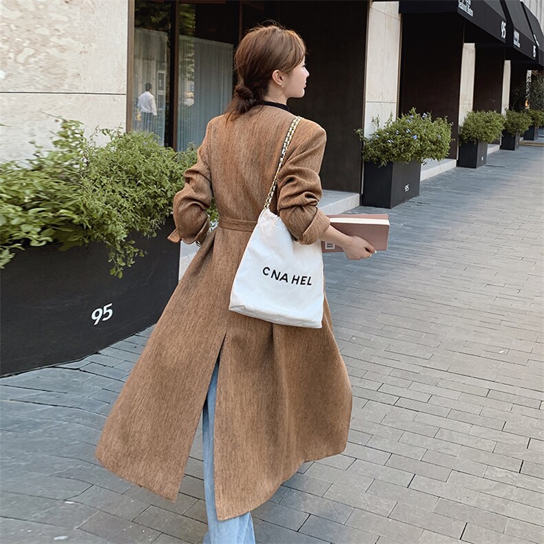 现货 设计师极简显瘦呢大衣p195k278-7708-2c210图片